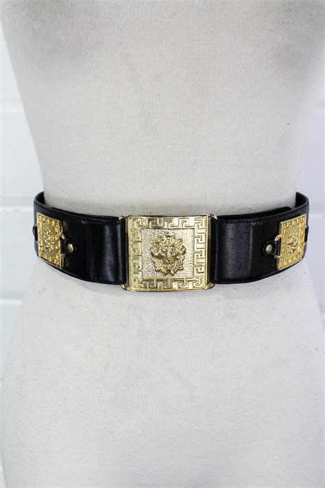 versace lion belt